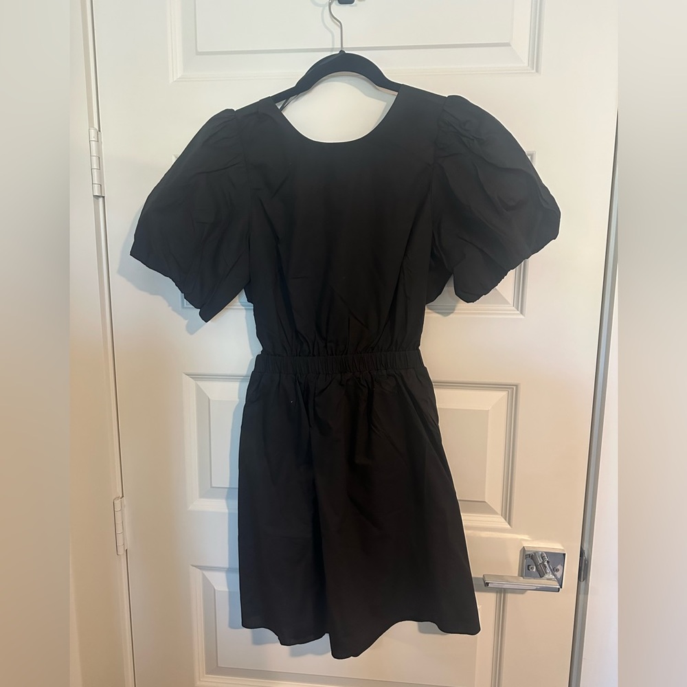 NWT English Factory Cut-Out Poplin Mini Dress - Picture 7 of 10